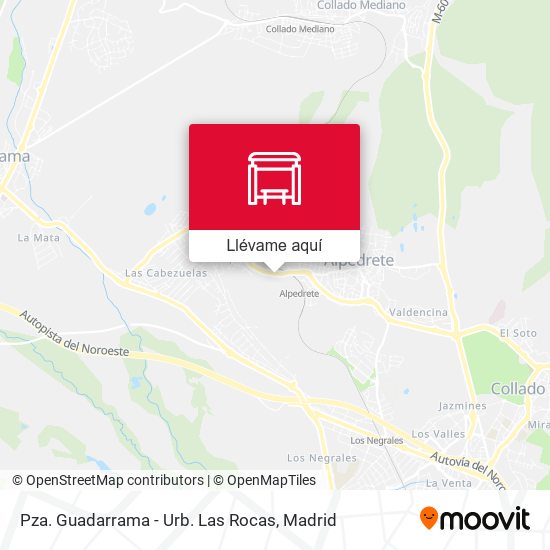 Mapa Pza. Guadarrama - Urb. Las Rocas
