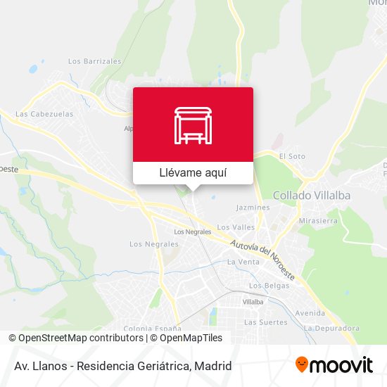 Mapa Av. Llanos - Residencia Geriátrica