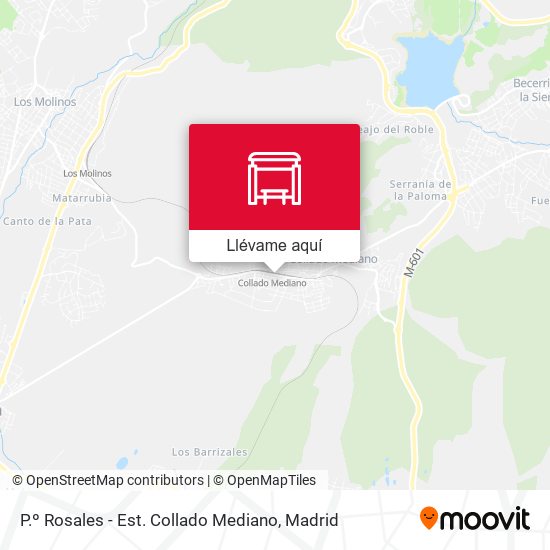 Mapa P.º Rosales - Est. Collado Mediano