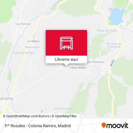 Mapa P.º Rosales - Colonia Ramiro