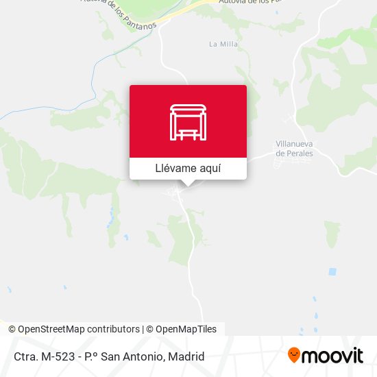 Mapa Ctra. M-523 - P.º San Antonio