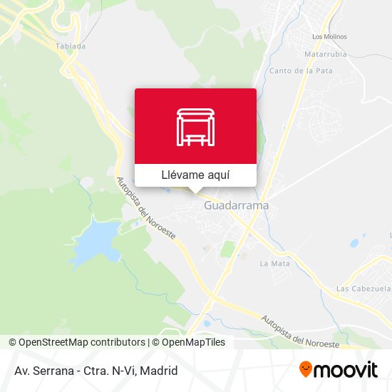 Mapa Av. Serrana - Ctra. N-Vi