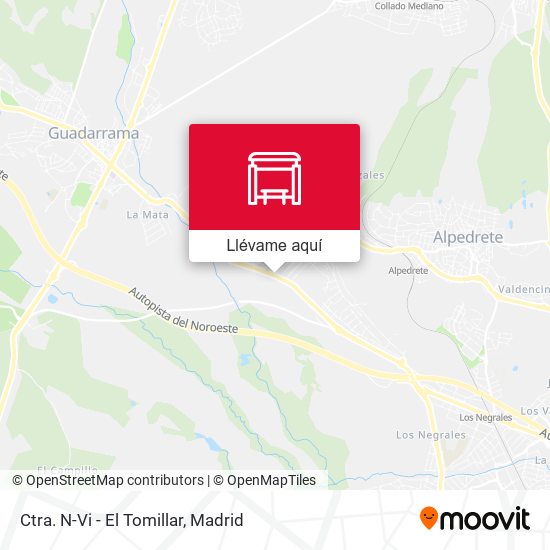 Mapa Ctra. N-Vi - El Tomillar