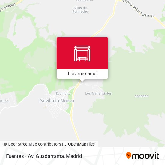 Mapa Fuentes - Av. Guadarrama