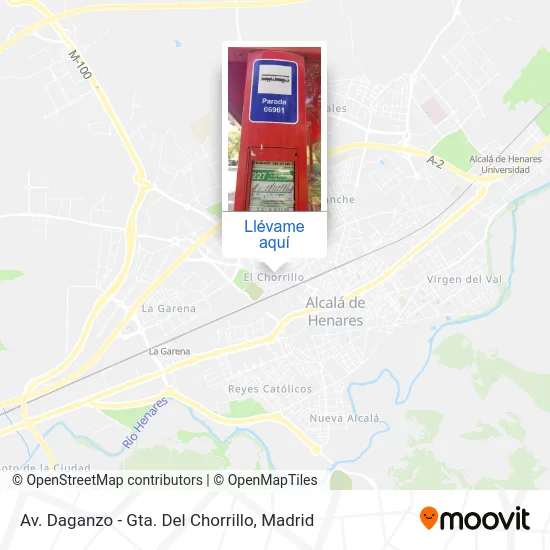 Mapa Av. Daganzo - Gta. Del Chorrillo