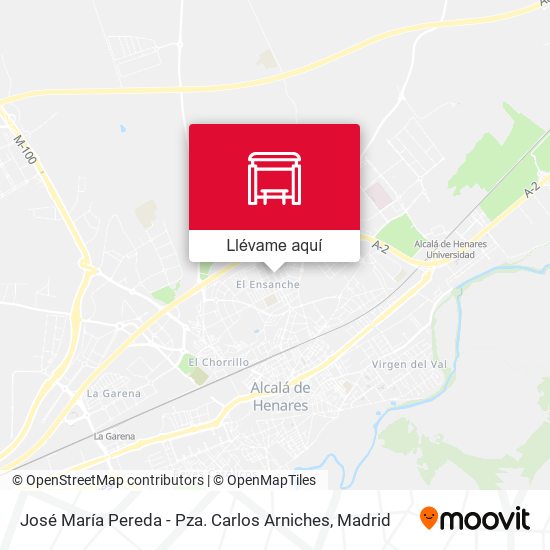 Mapa José María Pereda - Pza. Carlos Arniches