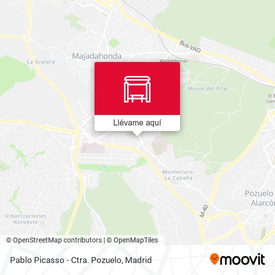 Mapa Pablo Picasso - Ctra. Pozuelo