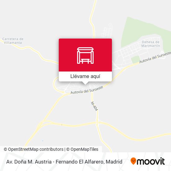 Mapa Av. Doña M. Austria - Fernando El Alfarero