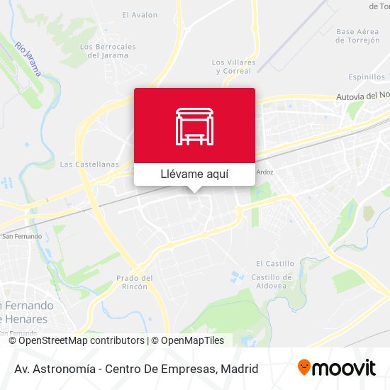 Mapa Av. Astronomía - Centro De Empresas