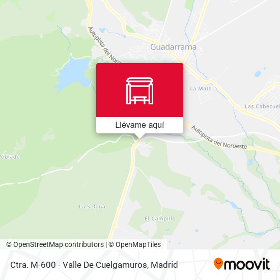 Mapa Ctra. M-600 - Valle De Cuelgamuros