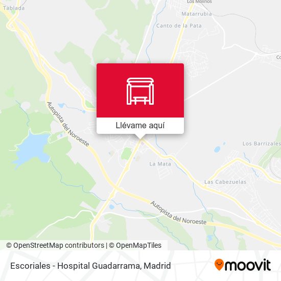 Mapa Escoriales - Hospital Guadarrama