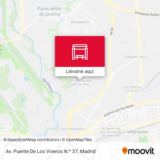 Mapa Av. Puente De Los Viveros N.º 37