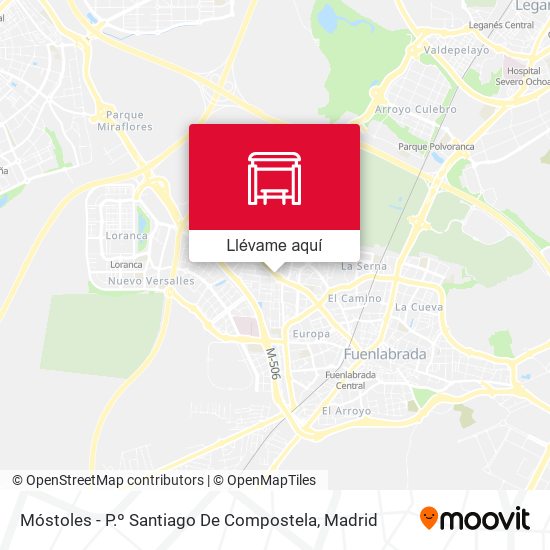 Mapa Móstoles - P.º Santiago De Compostela