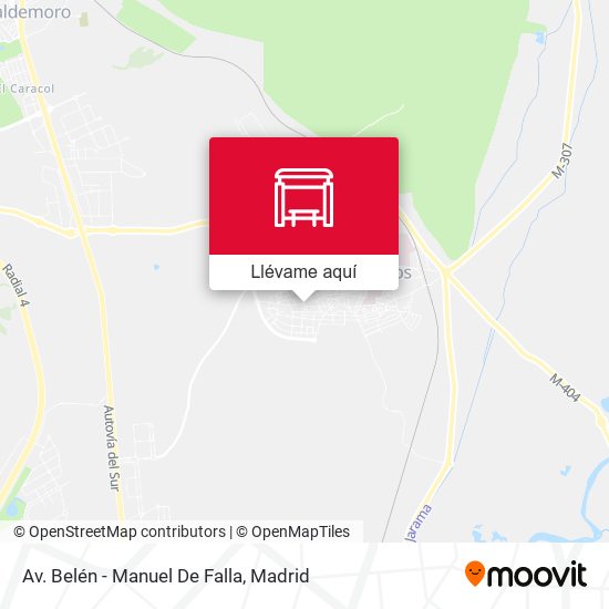 Mapa Av. Belén - Manuel De Falla