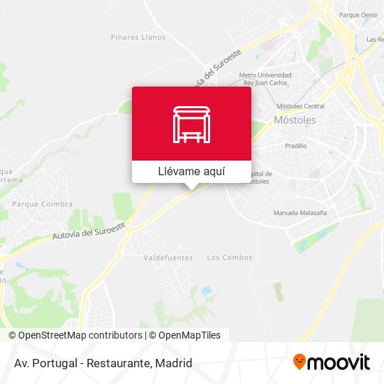 Mapa Av. Portugal - Restaurante