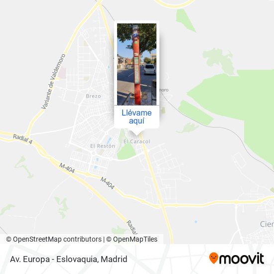 Mapa Av. Europa - Eslovaquia