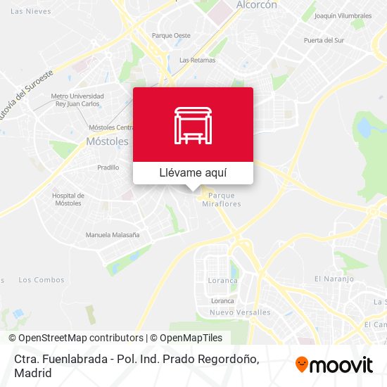 Mapa Ctra. Fuenlabrada - Pol. Ind. Prado Regordoño