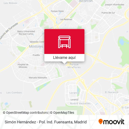 Mapa Simón Hernández - Pol. Ind. Fuensanta