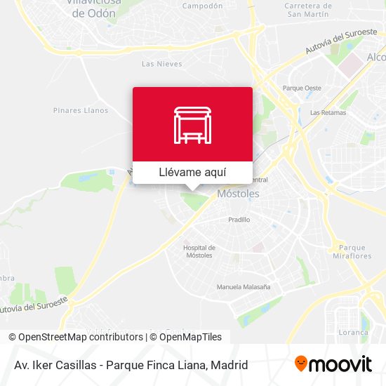 Mapa Av. Iker Casillas - Parque Finca Liana