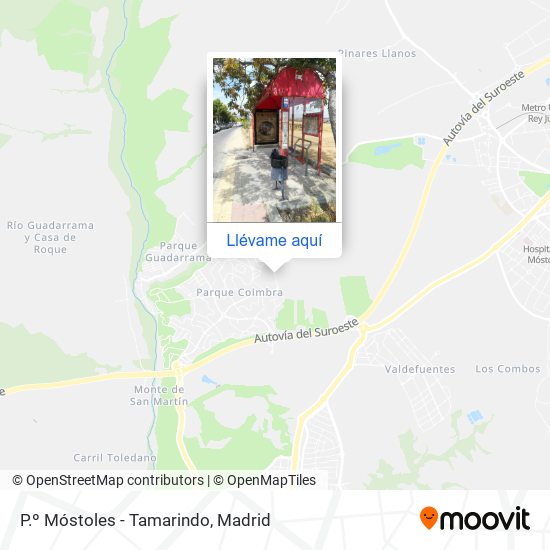 Mapa P.º Móstoles - Tamarindo