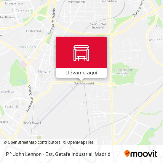 Mapa P.º John Lennon - Est. Getafe Industrial