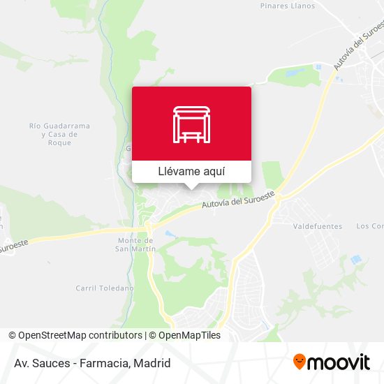 Mapa Av. Sauces - Farmacia