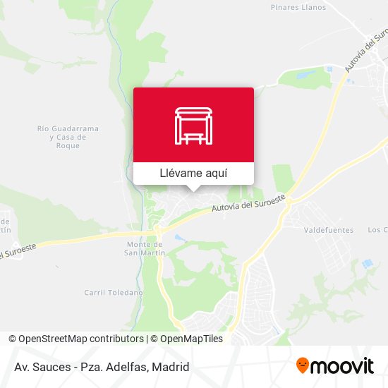 Mapa Av. Sauces - Pza. Adelfas