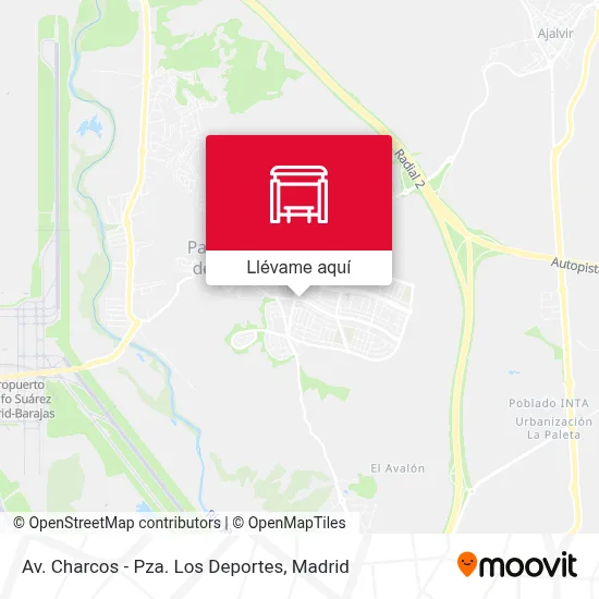 Mapa Av. Charcos - Pza. Los Deportes