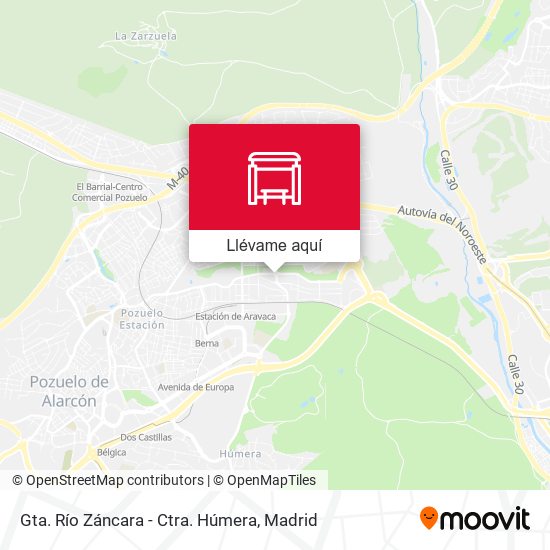 Mapa Gta. Río Záncara - Ctra. Húmera