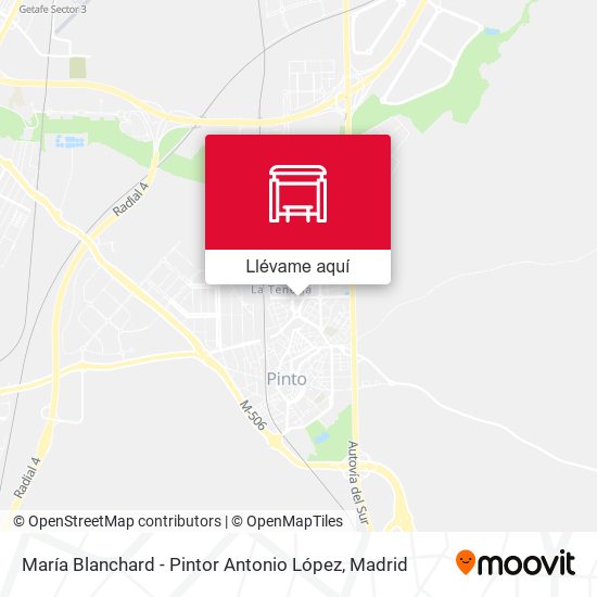 Mapa María Blanchard - Pintor Antonio López