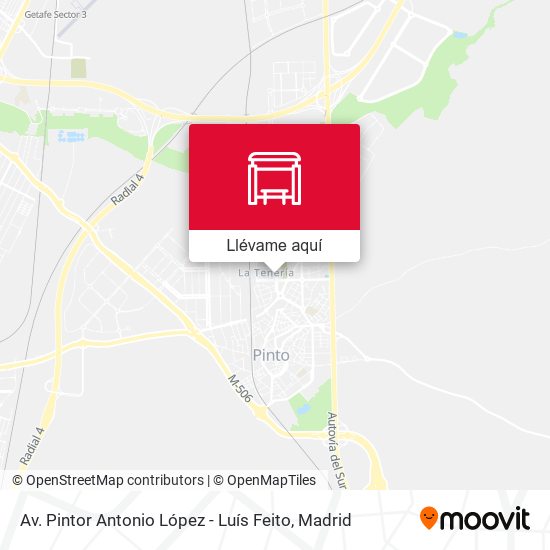 Mapa Av. Pintor Antonio López - Luís Feito