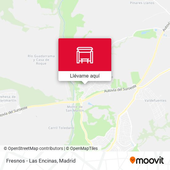 Mapa Fresnos - Las Encinas