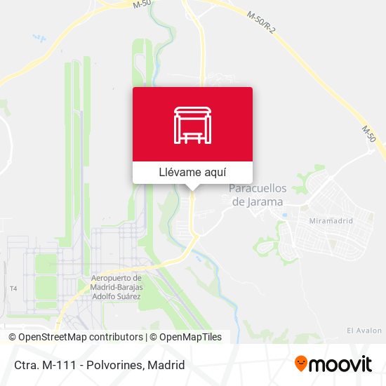 Mapa Ctra. M-111 - Polvorines