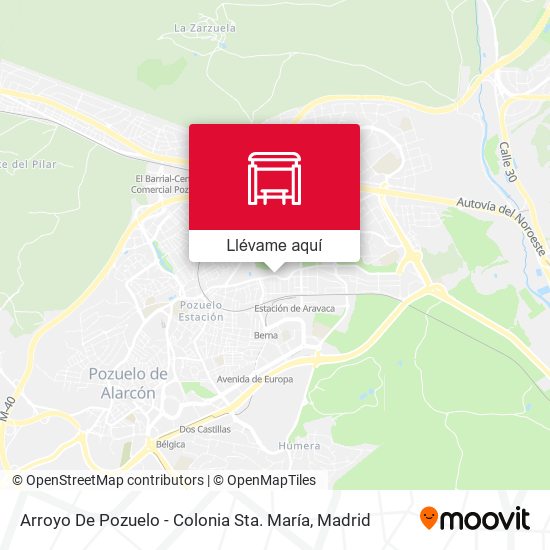Mapa Arroyo De Pozuelo - Colonia Sta. María