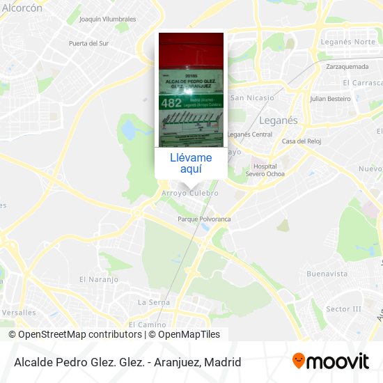 Mapa Alcalde Pedro Glez. Glez. - Aranjuez