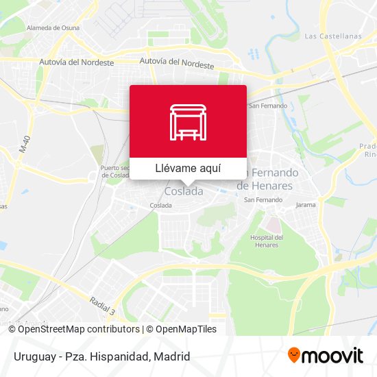 Mapa Uruguay - Pza. Hispanidad