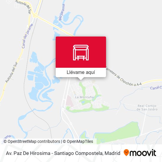 Mapa Av. Paz De Hirosima - Santiago Compostela