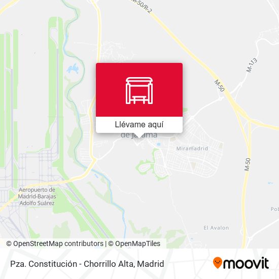 Mapa Pza. Constitución - Chorrillo Alta