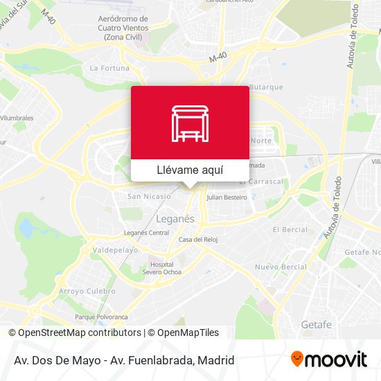 Mapa Av. Dos De Mayo - Av. Fuenlabrada