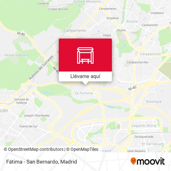 Mapa Fátima - San Bernardo