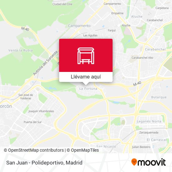 Mapa San Juan - Polideportivo