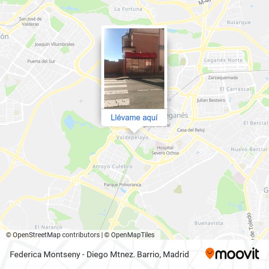 Mapa Federica Montseny - Diego Mtnez. Barrio