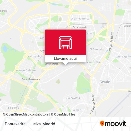 Mapa Pontevedra - Huelva