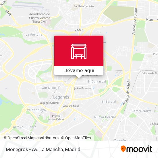 Mapa Monegros - Av. La Mancha