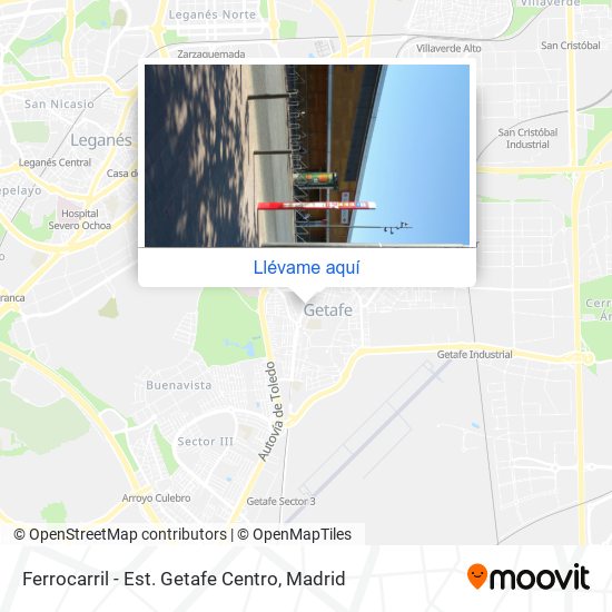 Mapa Ferrocarril - Est. Getafe Centro