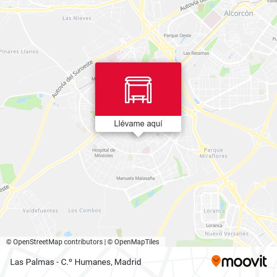 Mapa Las Palmas - C.º Humanes