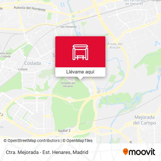 Mapa Ctra. Mejorada - Est. Henares