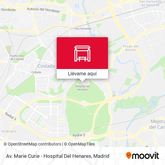 Mapa Av. Marie Curie - Hospital Del Henares