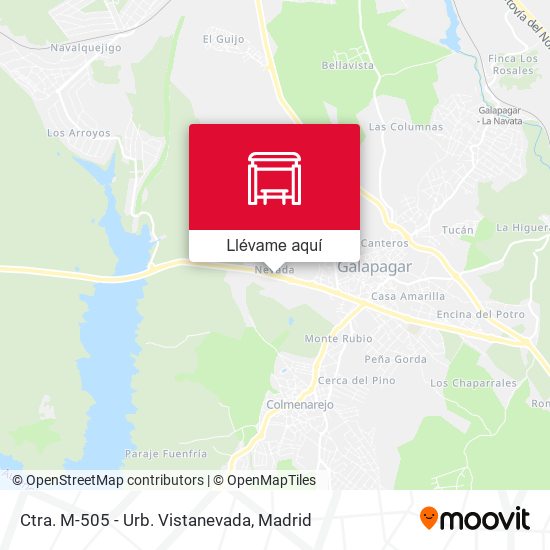 Mapa Ctra. M-505 - Urb. Vistanevada