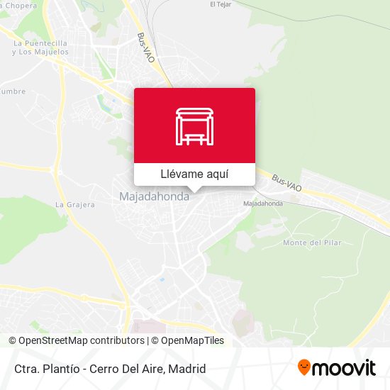 Mapa Ctra. Plantío - Cerro Del Aire